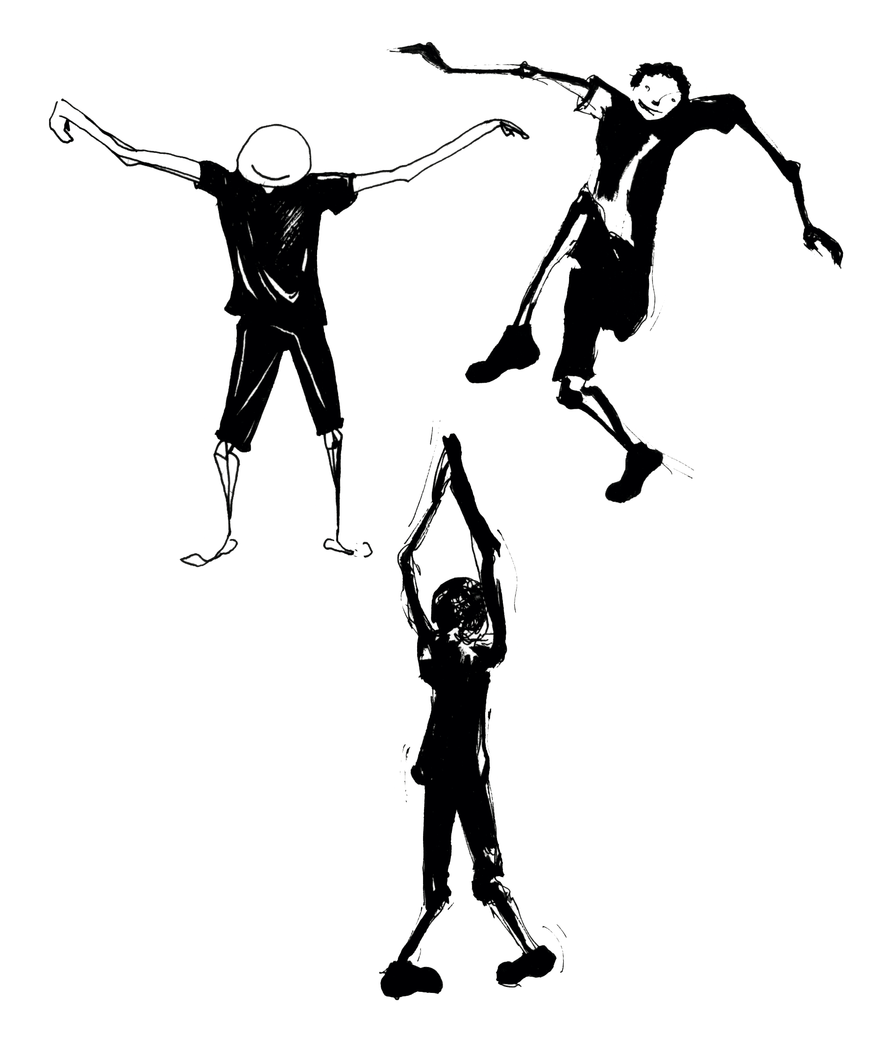 Dessin de personnages qui dansent