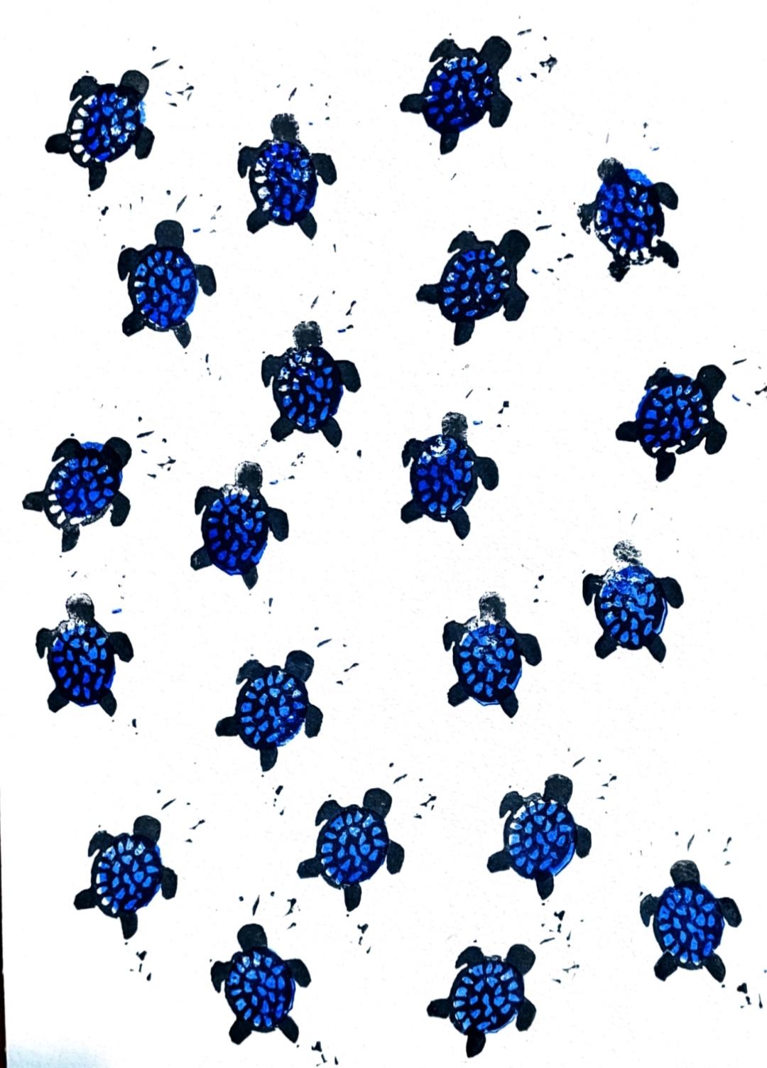 Des dessins de petites tortues